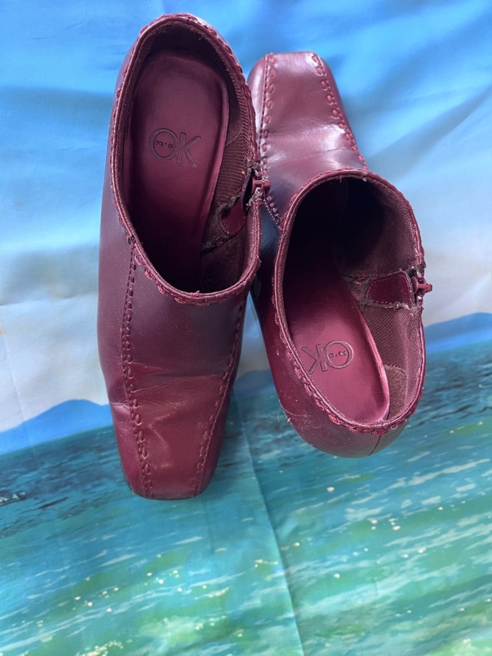 by Aïdi Women's Burgundy Slip-On Loafers